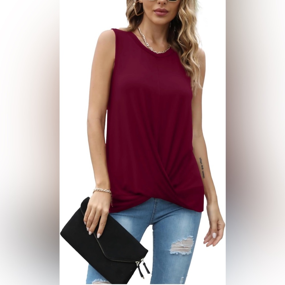 NWT YSYOKOW twist front tank top